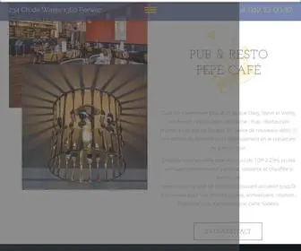 Pepecafe.be(Pépé Café 081/ 23 00 87) Screenshot