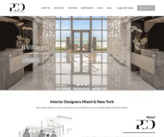 Pepecalderindesign.com(Modern Interior design firm in Miami Beach and New York) Screenshot
