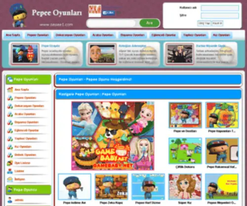 Pepee1.com(Pepee oyunları) Screenshot