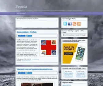 Pepelu.com.es(Blog sobre ayuda humanitaria y ONGs) Screenshot
