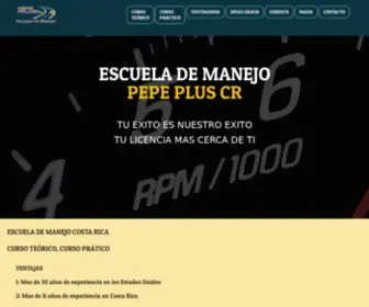 Pepeplus.net(Escuela de Manejo Costa Rica) Screenshot