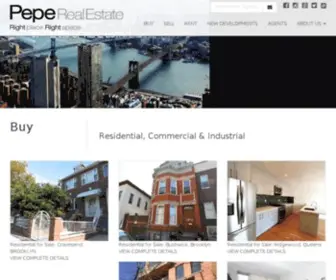 Peperealestate.com(Find Homes for Sale and Rent in all Brooklyn neighborhoods) Screenshot