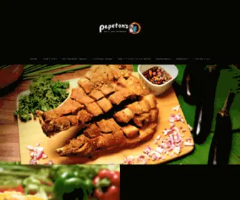 Pepetonsgrill.com(Pepeton's Grill and Catering) Screenshot