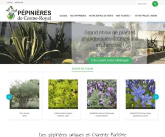 Pepinieresdecormeroyal.fr(Pépinières de Corme) Screenshot