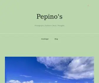 Pepino.com(Photography, Outdoors, Music, Thoughts) Screenshot