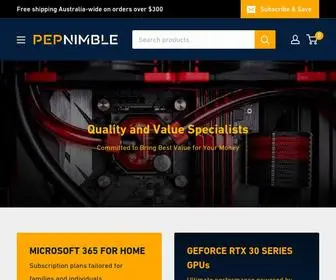 Pepnimble.com.au(Online Retail Store) Screenshot