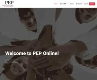 Peponline.ca(Parkinson Society Southwestern Ontario) Screenshot