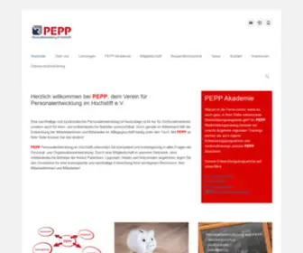 Pepp-Hochstift.de(Personalentwicklung im Verbund) Screenshot