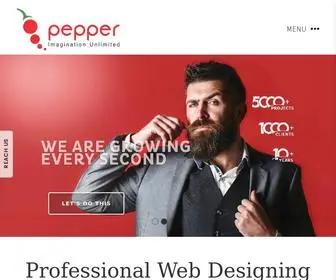 Pepper-Designs.com(Best Web Designing & Development Services in Delhi NCR) Screenshot