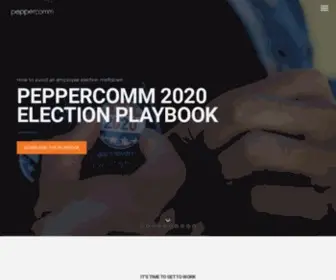 Peppercom.com(Driven Communications and Marketing Agency) Screenshot