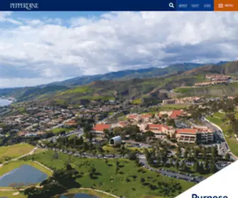 Pepperdine.edu(Pepperdine University) Screenshot