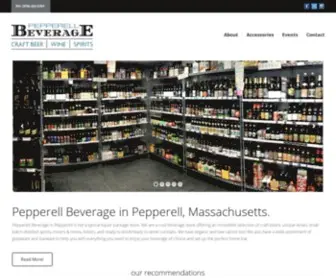 Pepperellbeverage.com(Pepperell Beverage MA) Screenshot