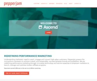Pepperjamnetwork.com(Pepperjam's Ascend Affiliate Platform) Screenshot