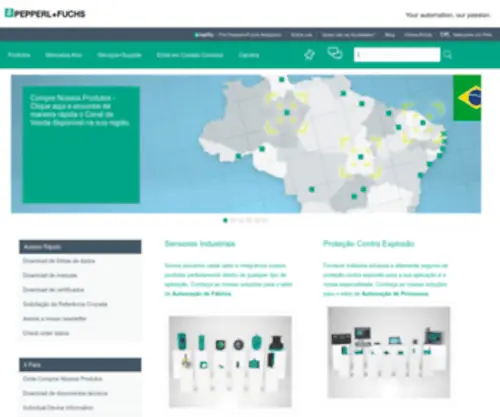 Pepperl-Fuchs.com.br(Automação de fábrica) Screenshot
