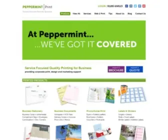 Peppermintprint.co.uk(Business Printing Services) Screenshot