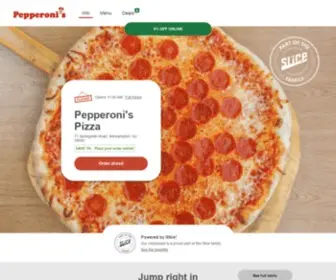 Pepperonispizzanj.com(Get 5% off your pizza delivery order) Screenshot