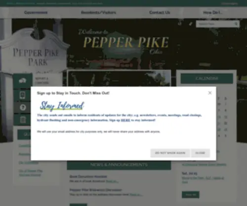 Pepperpike.org(Pepper Pike) Screenshot