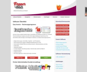 Peppertools.de(Tools zum Download und Programmierung) Screenshot