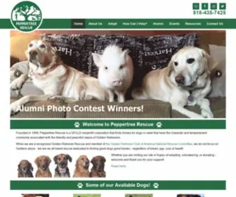 Peppertree.org(A Rescue For Dogs of Good Temperament) Screenshot