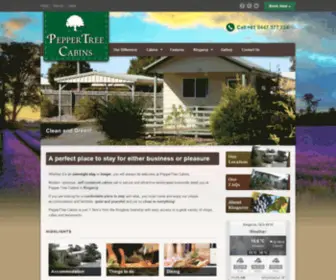 Peppertreecabins.com.au(Pepper Tree Cabins) Screenshot