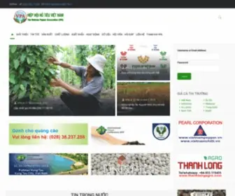Peppervietnam.com(Website Hiệp hội Hồ tiêu Việt Nam (gọi tắt là VPA)) Screenshot