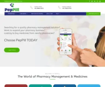 Peppill.com(Omni Channel Platform for Neighborhood Pharmacies) Screenshot
