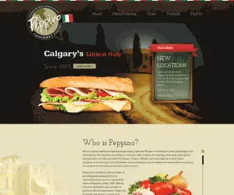 Peppinogourmet.com(Peppino Gourmet Foods) Screenshot