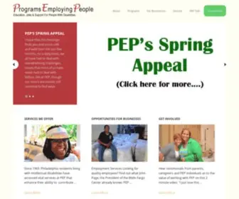 Pepservices.org(Education, Jobs, & Support For People With Disabilities) Screenshot