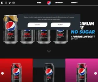 Pepsi.co.uk(The official website of Pepsi GB) Screenshot