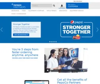 Pepsicopartners.com(PepsiCo Partners) Screenshot