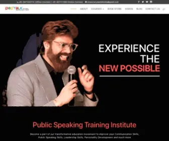 Peptalkindia.com(School of Public Speaking) Screenshot