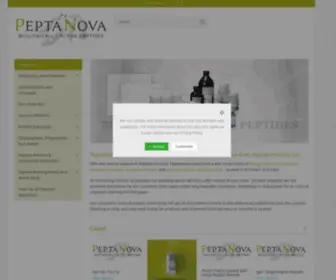 Peptanova.de(Biologically Active Peptides) Screenshot