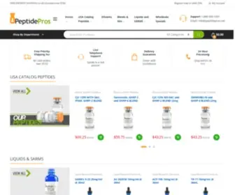 Peptidepros.net(Buy Peptides for Sale Online) Screenshot