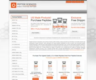 Peptidesciences.com(Buy Peptides Online (USA Made)) Screenshot