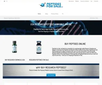 Peptidesforsale.net(USA Research Peptides for Sale Online) Screenshot