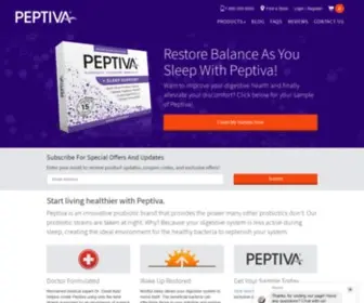 Peptivaprobiotics.com(Peptiva Probiotics) Screenshot