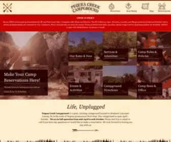 Pequeacreekcampground.com(Pequea Creek Campground) Screenshot