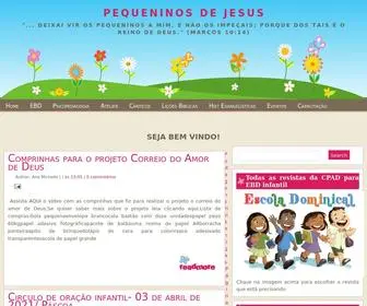 Pequeninosdejesus.com(Pequeninos de Jesus) Screenshot