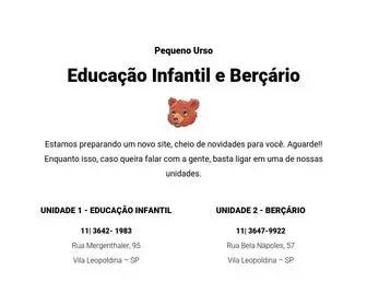 Pequenourso.com.br(Pequeno Urso) Screenshot