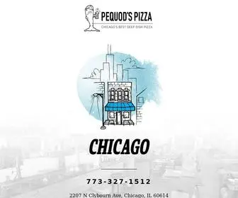 Pequodspizza.com(Chicago Pizza With Caramelized Crust) Screenshot
