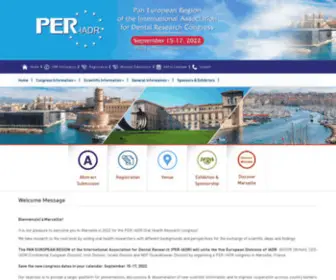 Per-Iadr2020.com(PER-IADR Oral Health Research Congress) Screenshot