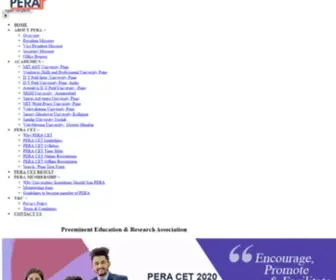 Peraindia.in(Preeminent Education Research Association (PERA)) Screenshot