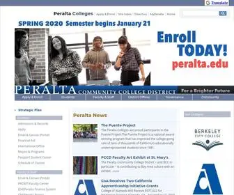 Peralta.edu(Spring is Free at the Peralta Colleges) Screenshot