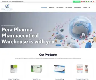 Perapharma.com(Pera pharmaceutical warehouse) Screenshot