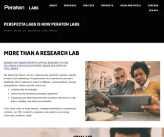 Peratonlabs.com(Peraton Labs) Screenshot