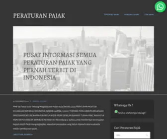 Peraturanpajak.com(PUSAT INFORMASI SEMUA PERATURAN PAJAK YANG PERNAH TERBIT DI INDONESIA) Screenshot