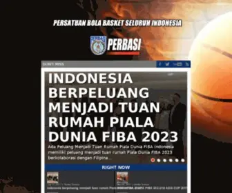 Perbasi.or.id(PERSATUAN BOLA BASKET SELURUH INDONESIA) Screenshot