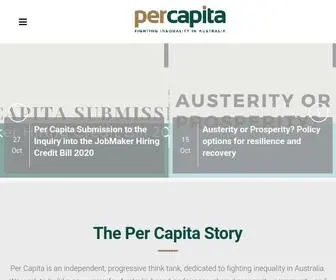 Percapita.org.au(Per Capita) Screenshot