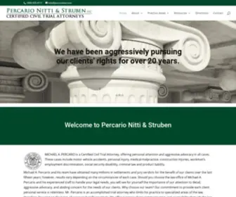 Percariolaw.com(Certified NJ Trial Attorneys) Screenshot