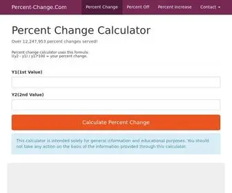 Percent-Change.com(Percent change calculator) Screenshot